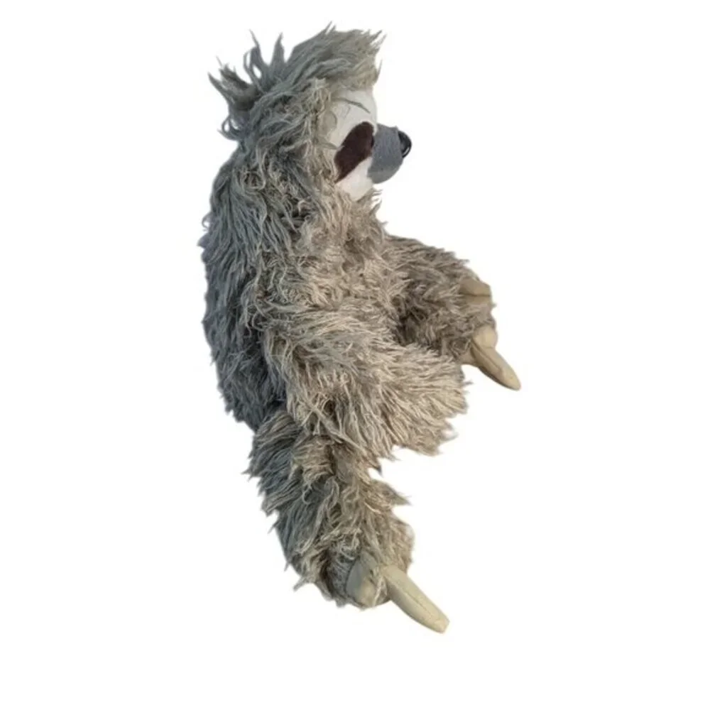 Wild Republic‎ Sloth Plush Shaggy Grey Stuffed Animal 13 Inch Three Toed 10963